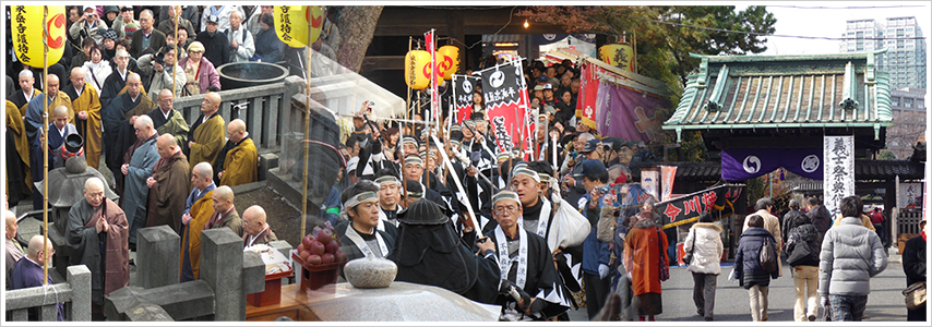 泉岳寺での義士祭