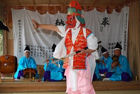 福島県・神原田神社・神楽