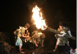 北九州市・布刈神社の布刈神事。旧暦の元旦（２月１２日）